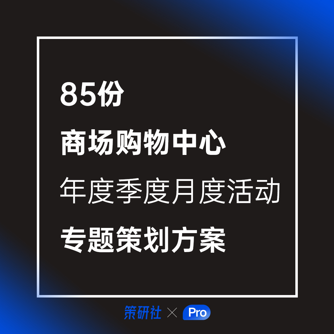 【会员免费】商场购物中心年度季度月度活动专题策划方案精选服务