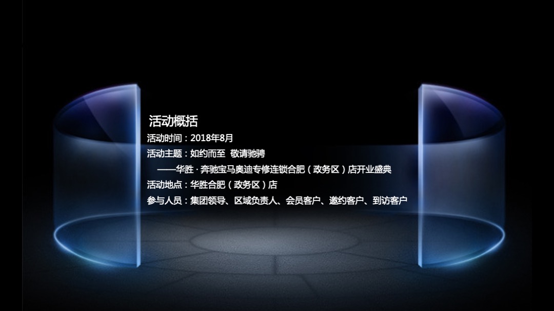 华胜奔驰宝马奥迪专修连锁（政务区）店开业盛典策划案