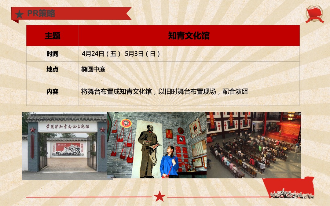 商业广场（知青文化节主题）五一怀旧系列活动策划方案