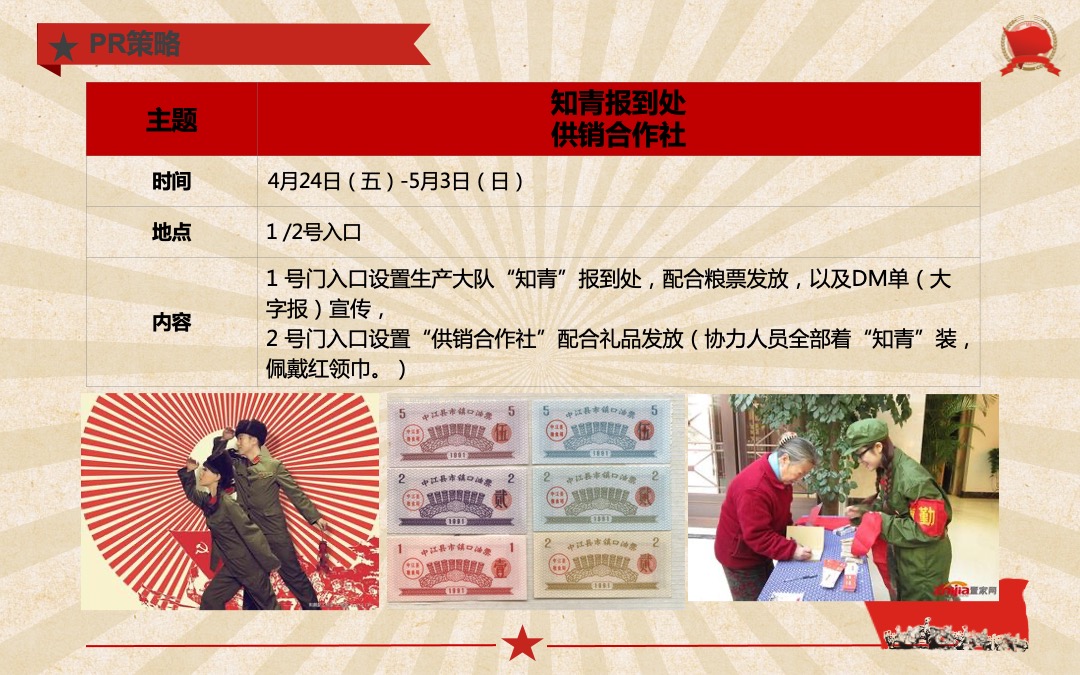 商业广场（知青文化节主题）五一怀旧系列活动策划方案