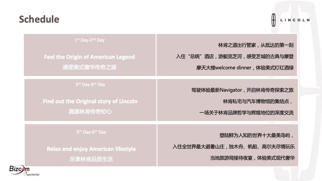 林肯美国之旅执行策划案