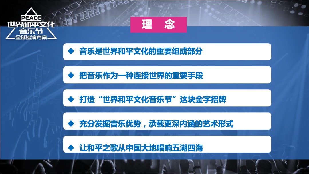 世界和平文化音乐节招商方案PPT版（沈阳站）