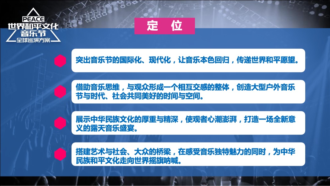 世界和平文化音乐节招商方案PPT版（沈阳站）