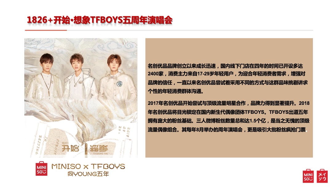 名创优品TFBOYS演唱会赞助项目营销结案