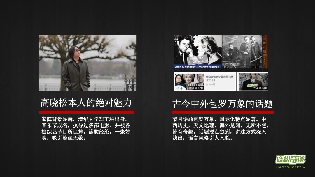 《晓松奇谈》芒果TV招商方案全套