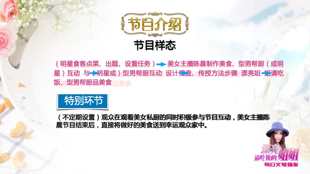 文娱播报《请吃饭的漂亮姐姐》招商