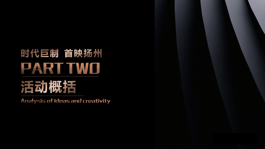 地产项目营销中心开放（时代巨制 首映扬州主题）活动策划方案