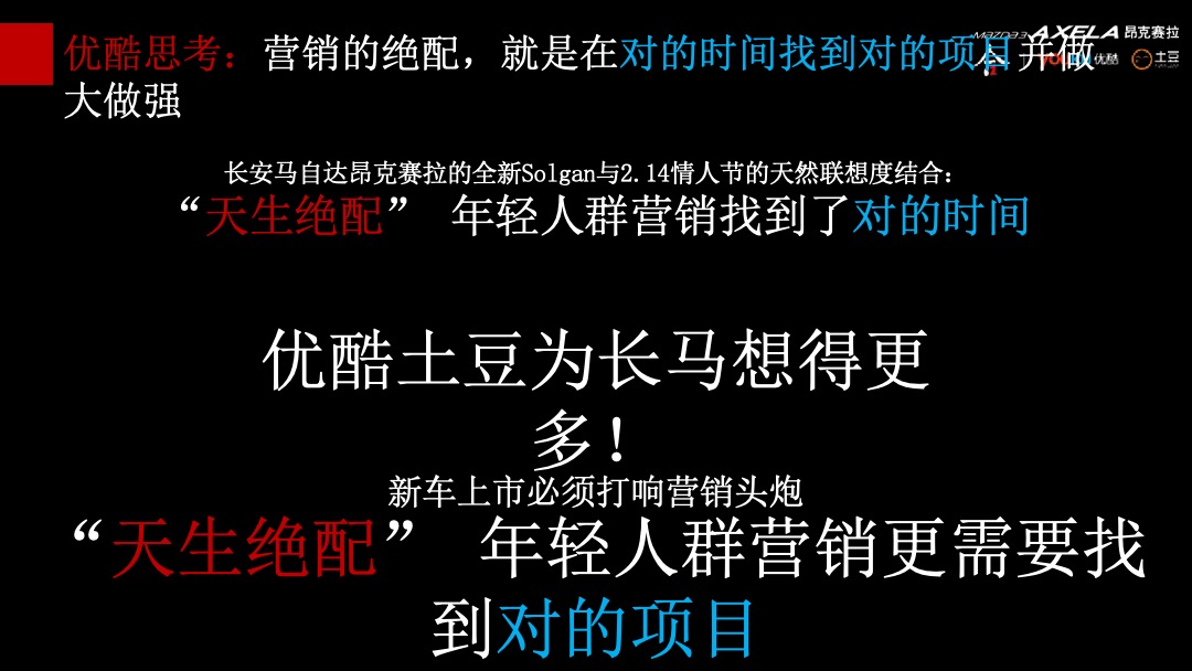 昂克赛拉新款上市@优酷整合营销方案