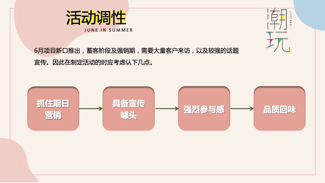地产项目6月月度系列暖场（缤纷夏日 潮玩6月主题）活动策划方案