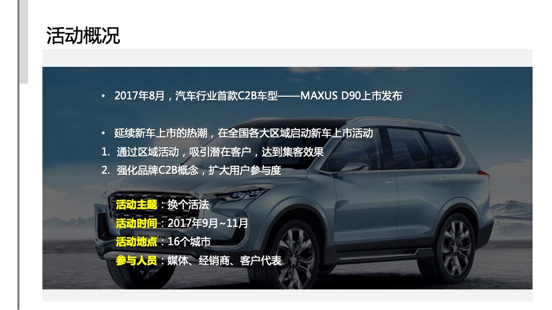 上汽大通D90区域上市发布会活动