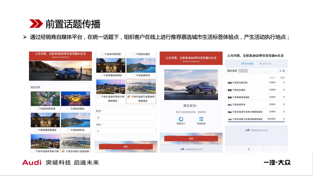 全新奥迪Q3宁波上市发布会（心无所限主题）系列活动策划方案