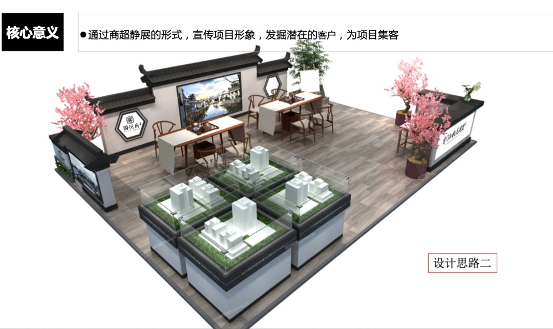 振兴国悦府城市展厅（商超）规划方案