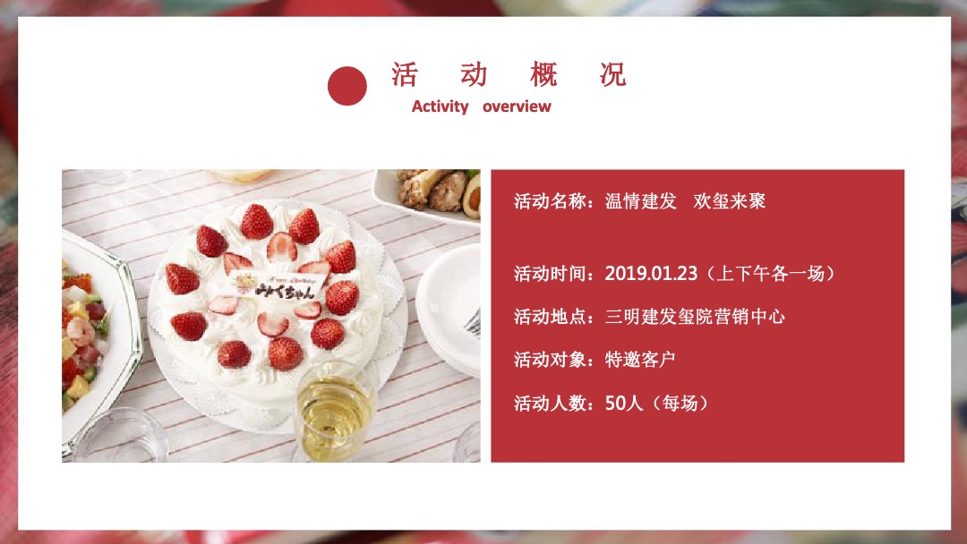 三明建发玺院业主生日宴暨环球美食之旅策划案