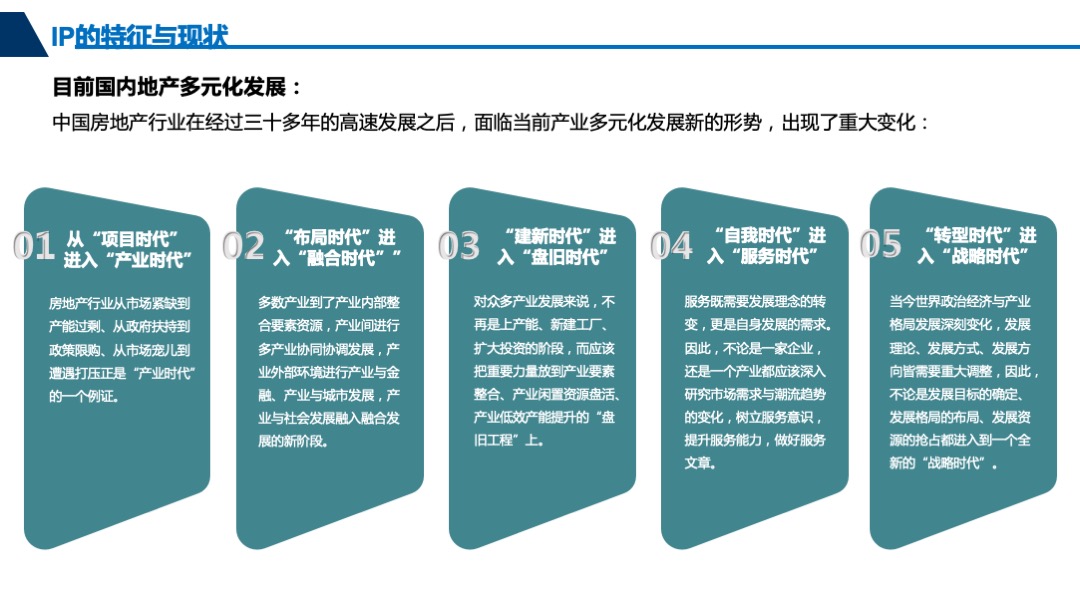 关于地产多元化之业IP解读