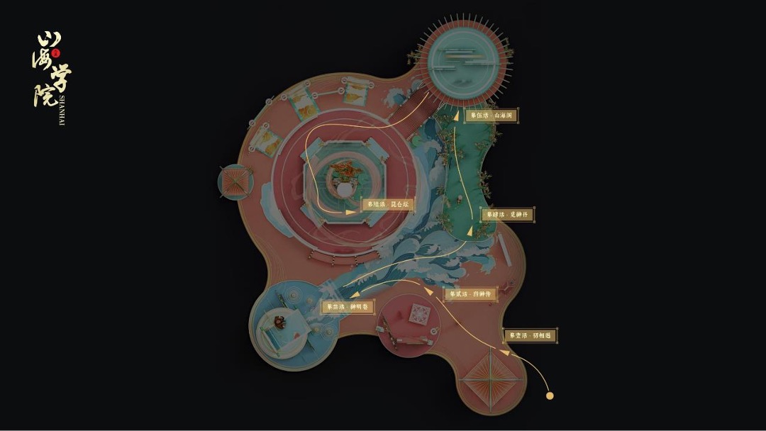 商业广场一禅小和尚主题矩阵商业展美陈方案