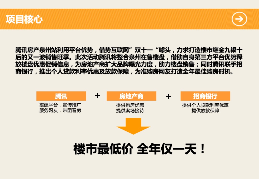 腾讯双十一泉州万人购房节活动方案