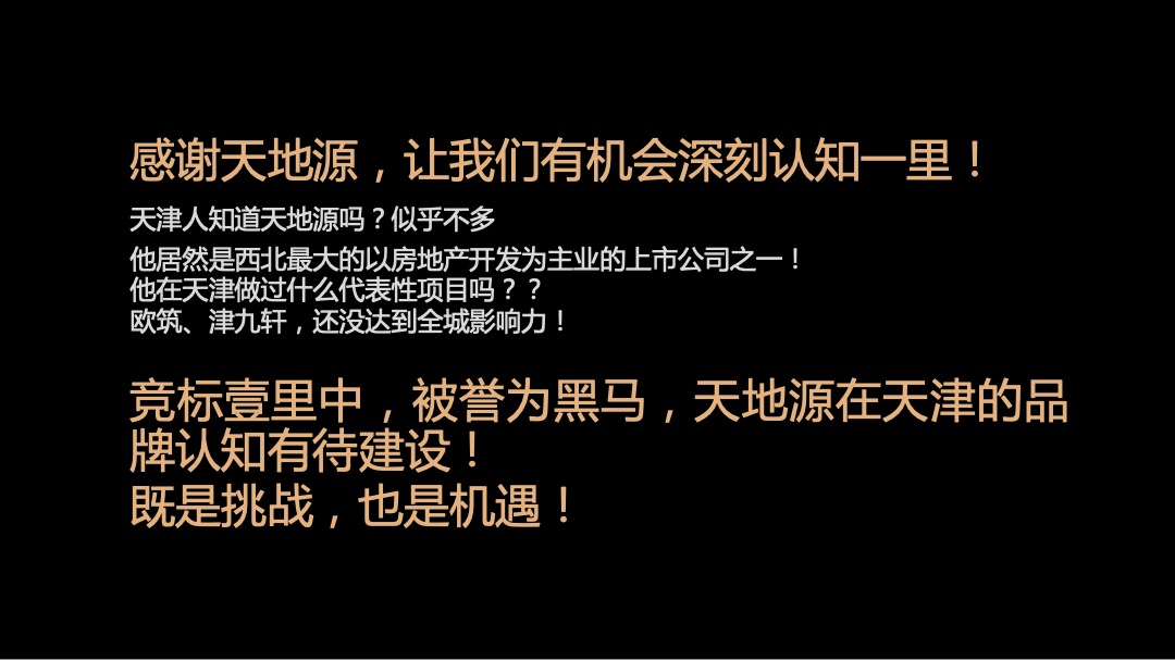 天地源一里洋房项目创意提报