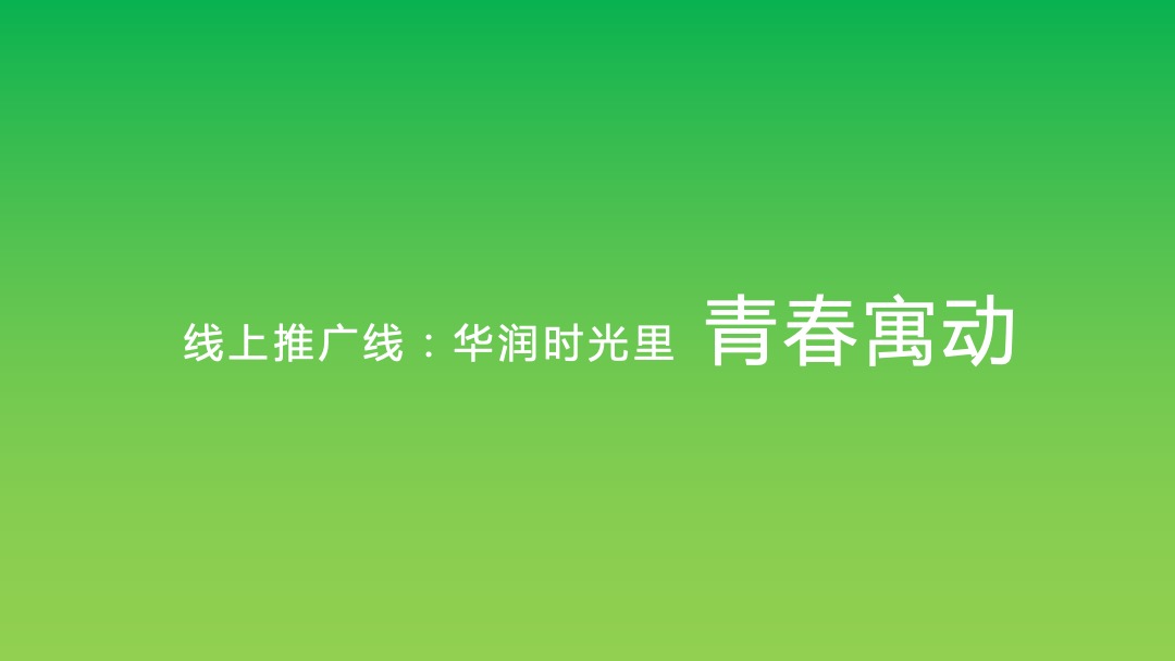华润时光里营销推广活动方案