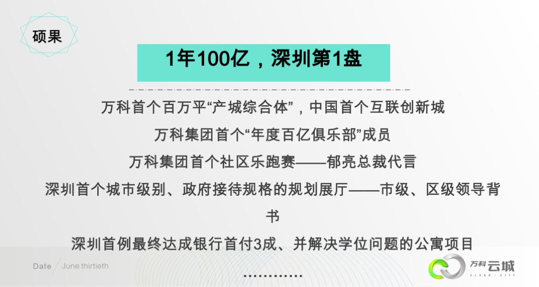 万科云城年度推广方案