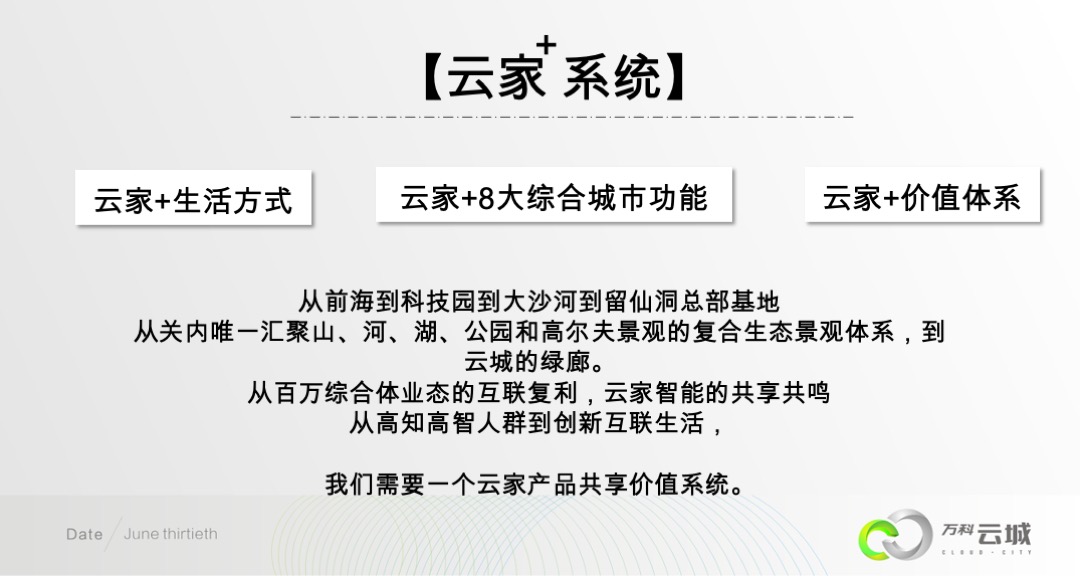 万科云城年度推广方案