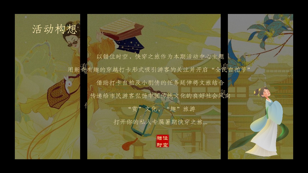 文旅项目暑期快穿之旅（错位时空主题）活动策划方案