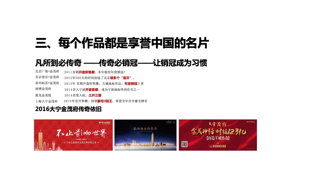 金茂府唐皇年度推广执行报告