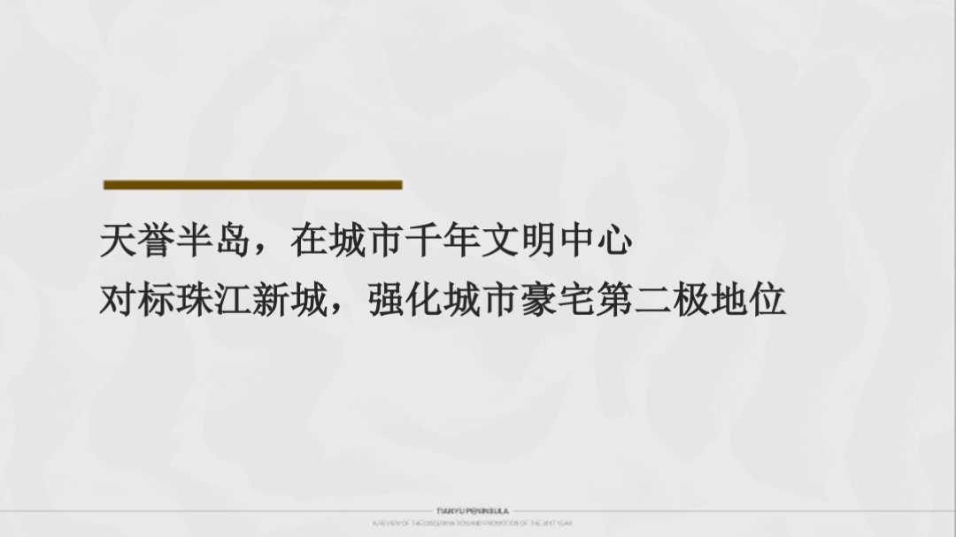 广州天誉半岛年度方案