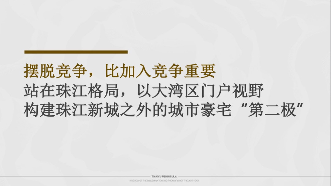 广州天誉半岛年度方案