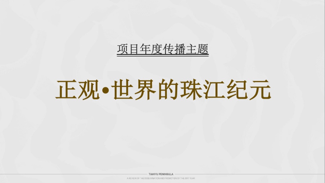 广州天誉半岛年度方案