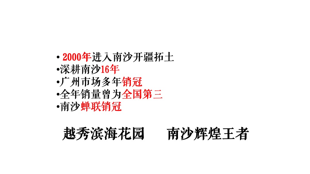 越秀滨海御城年度推广
