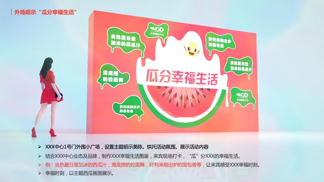 商业广场夏季纳凉西瓜节（瓜甜礼夏·嗨FUN暑假主题）活动策划方案