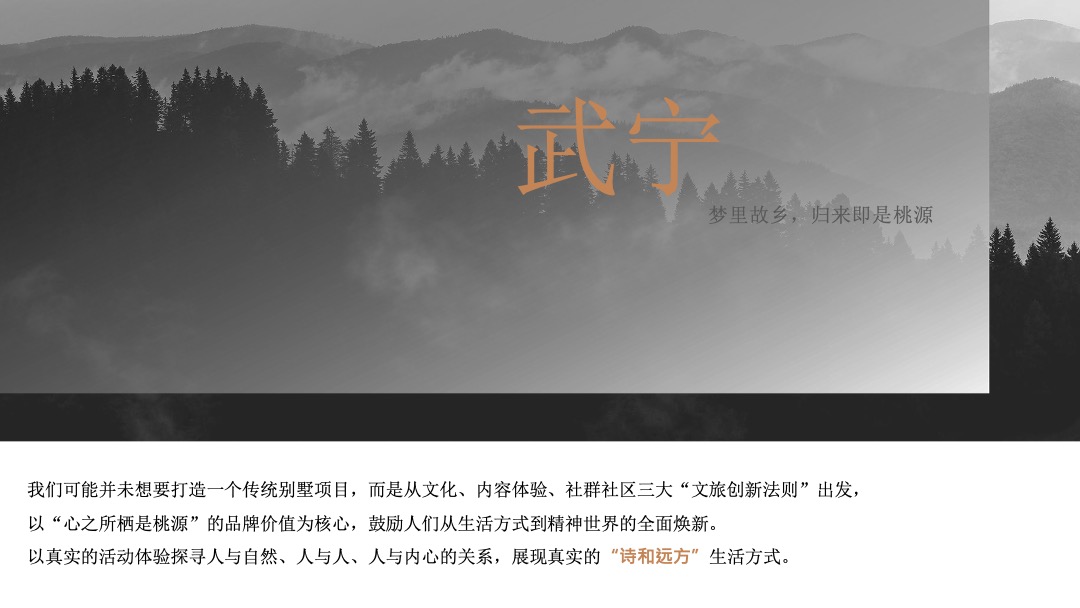 武宁·山水桃源提报江南山水小镇推广思考