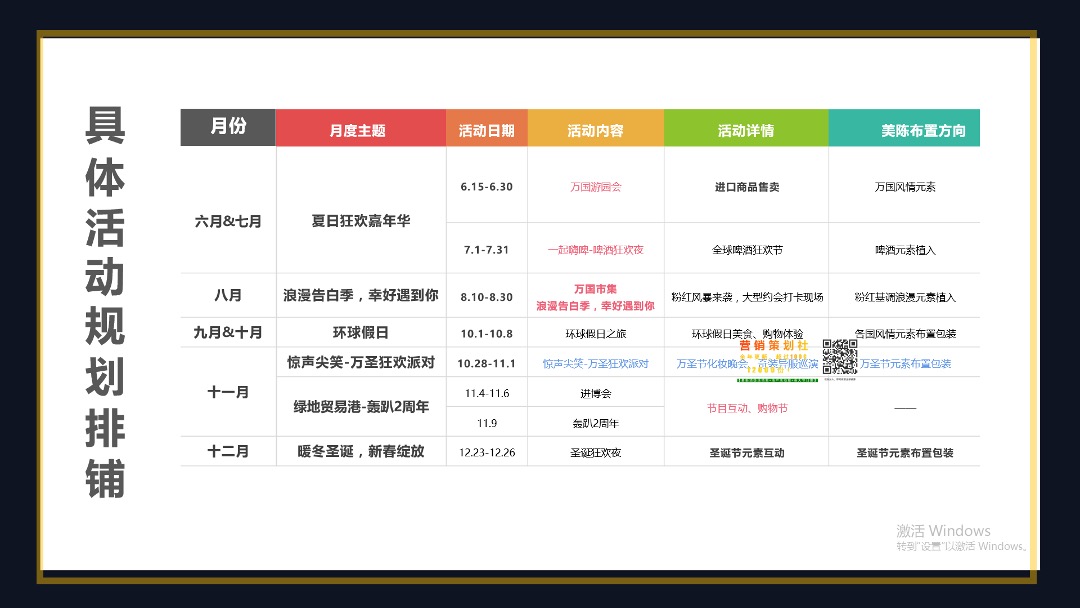房地产下半年营销活动策划方案