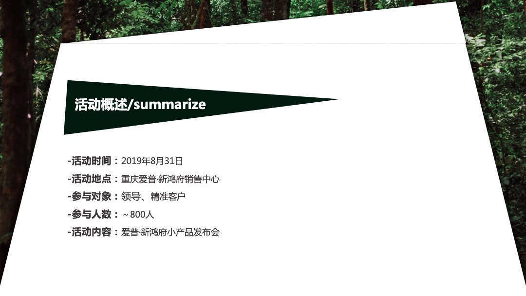 地产项目森系产品发布会（与北共森 以爱启城市主题）活动策划方案