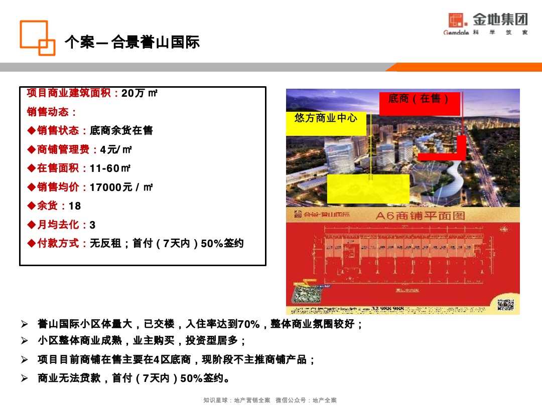 金地·香山湖非住宅去化营销策略方案
