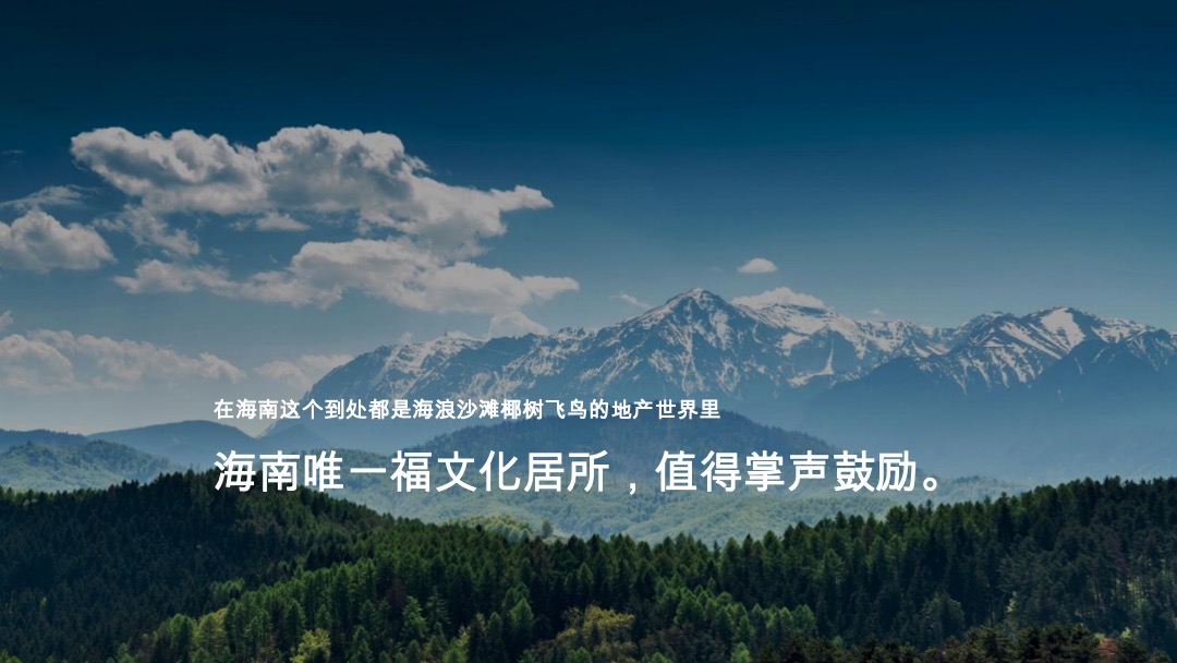 绿城海南高福小镇三期广告推广提案