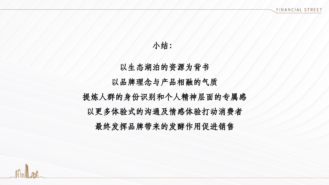 天津金融街·听湖小镇推广策略方案