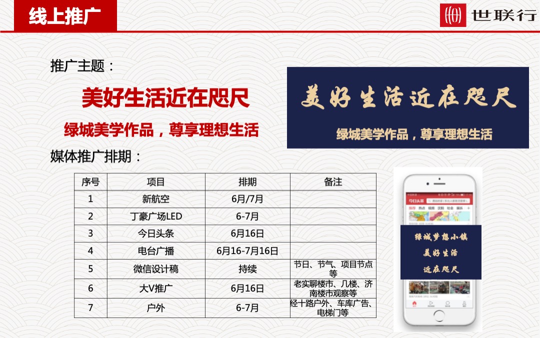 济南绿城梦想小镇开盘前营销执行计划