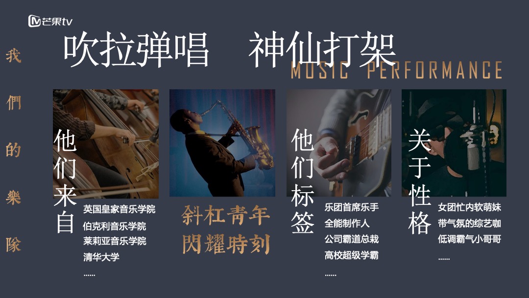 《我们的乐队》招商通案-芒果TV广告营销中心