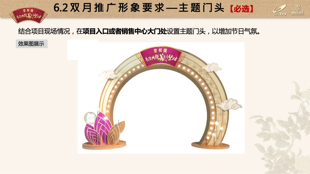 龙头房企碧桂园9-10月双节主题营销推广指引（包装部分）