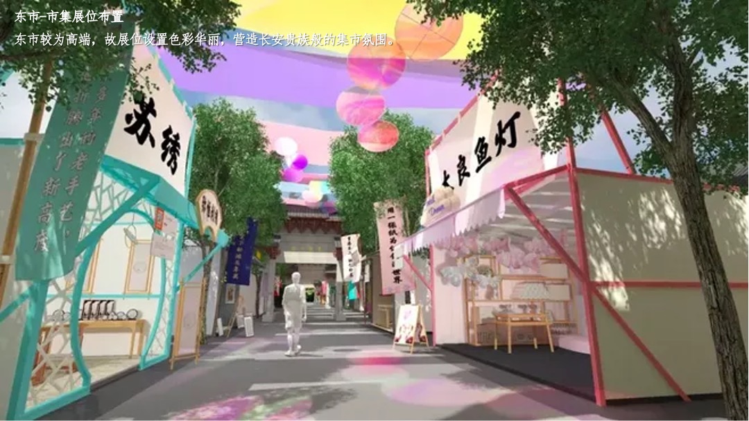 商场中秋汉唐长安十二时辰市集集市