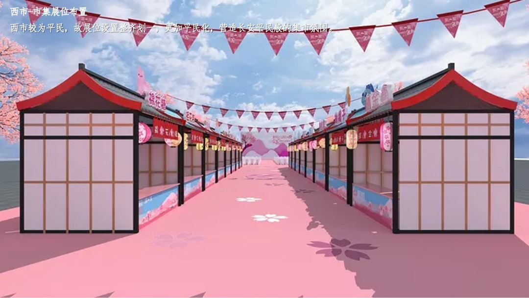 商场中秋汉唐长安十二时辰市集集市