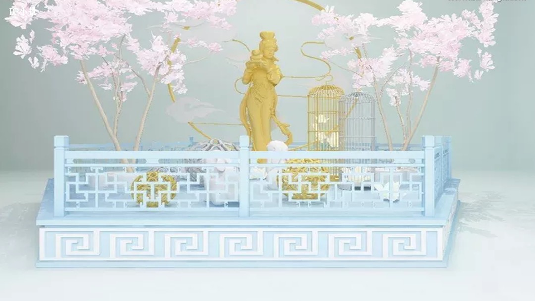 商场中秋汉唐长安十二时辰市集集市