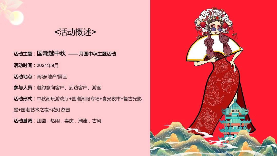 各行业通用中秋节游园会（国潮越中秋主题）活动策划方案