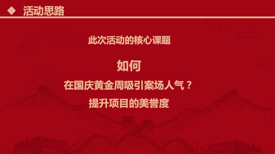 地产项目国庆节系列暖场（盛世华诞 共迎美好主题）活动策划方案