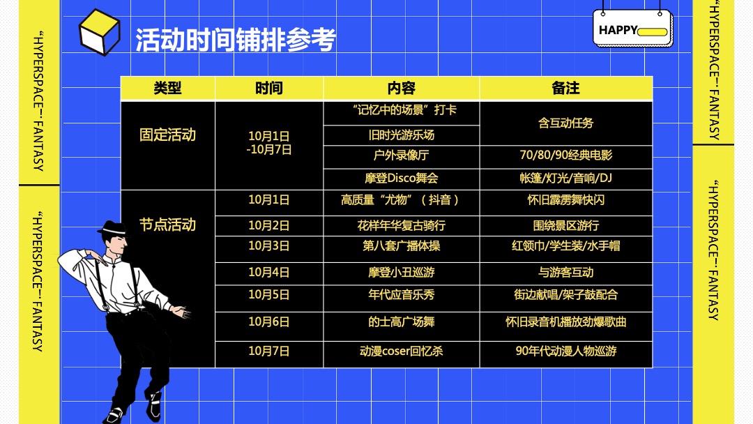 商业广场国庆假期系列（超时空狂欢趴主题）活动策划方案