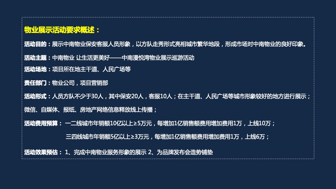 新项目营销标准化操作指引