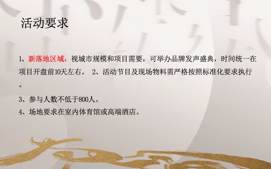 新项目品牌暨开盘活动标准化方案