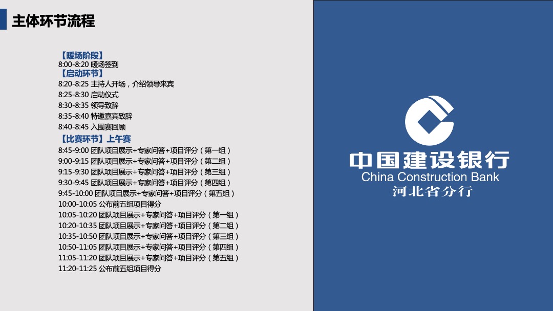 河北省分行创新创意技能大赛活动策划方案