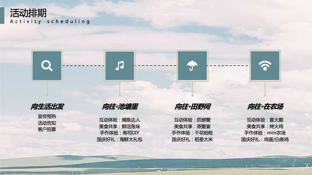 地产项目秋季系列暖场（向往的生活主题）抓鱼抓螃蟹套大鹅活动策划方案